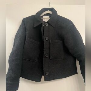 H&M Wool Blend Black Shacket!